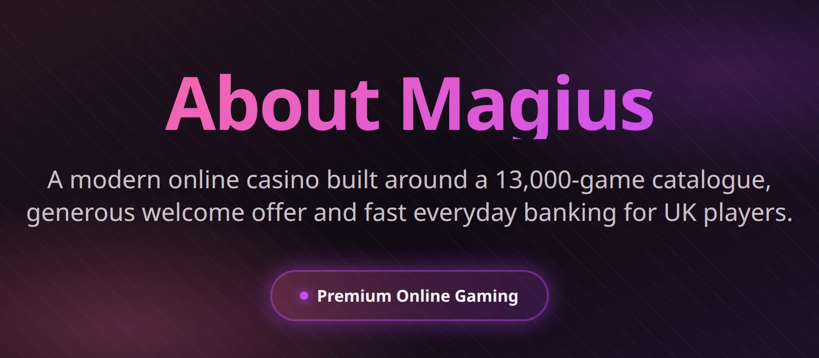 About Magius Casino